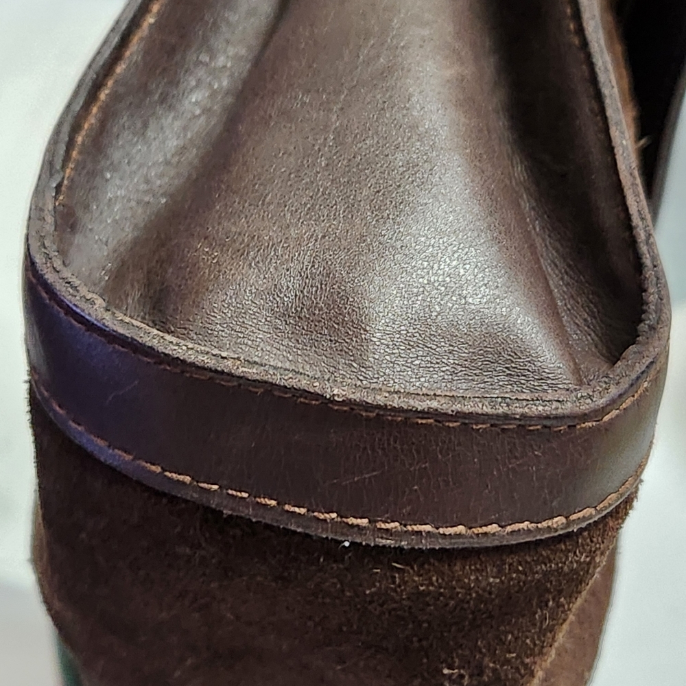 Gucci Vintage Clutch Sherry Line Leather Suede Brown. - Picture 7 of 15